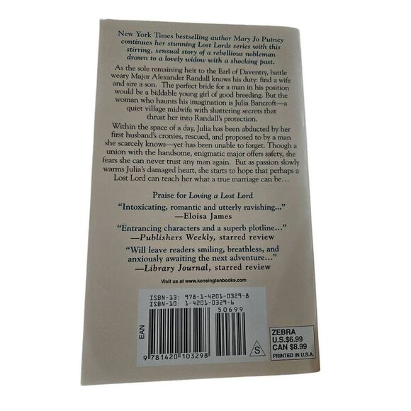 Never less than a lady by Mary Jo Putney zebra historical romance books isbn 978 - Picture 5 of 5